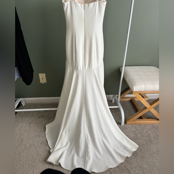 Gorgeous White High Low Dress - Picture 8 of 12